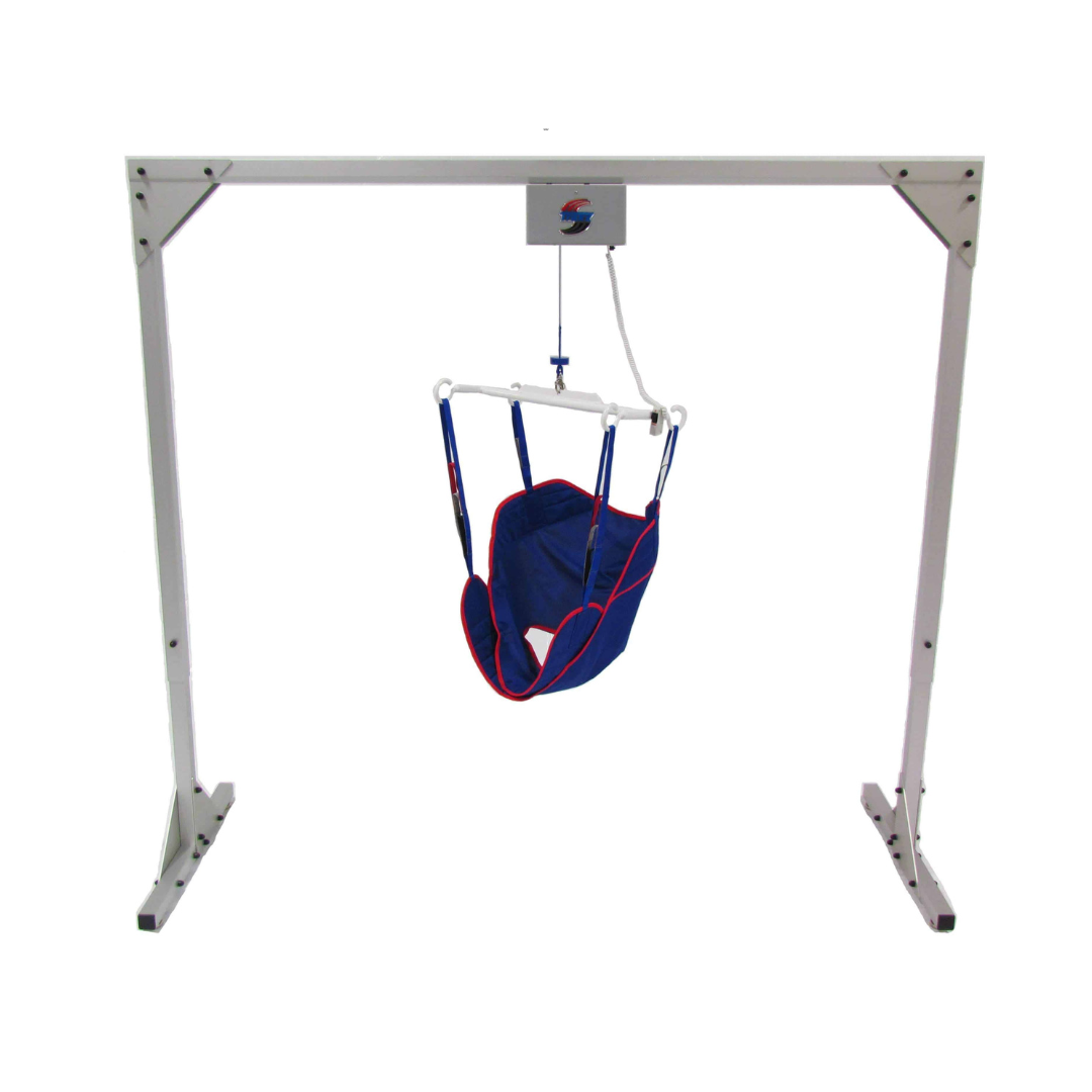 Traxx Titan 500 Freestanding Overhead Patient Lift with Universal Ergonomic Sling - Senior.com Patient Lifts